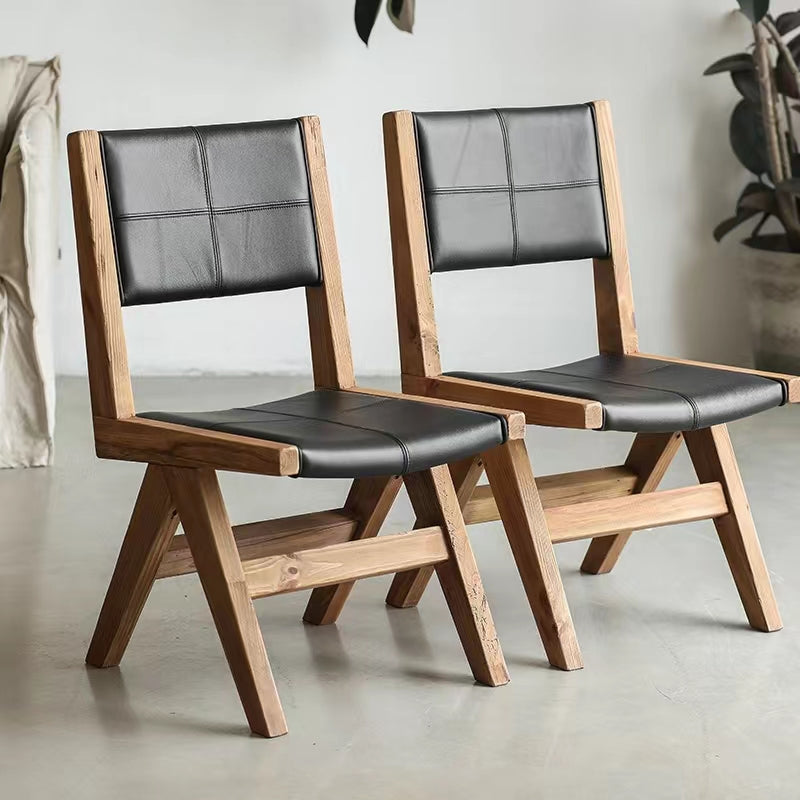 Greta Dining Chair With Vegan Leather - Set of 2