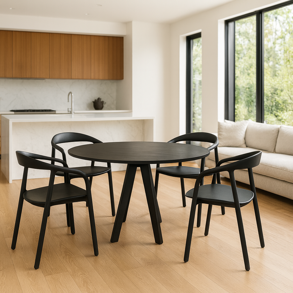 Bay Dining Chair - Black - Set of 2        LIMITED STOCK LESS THAN 10 SETS LEFT!