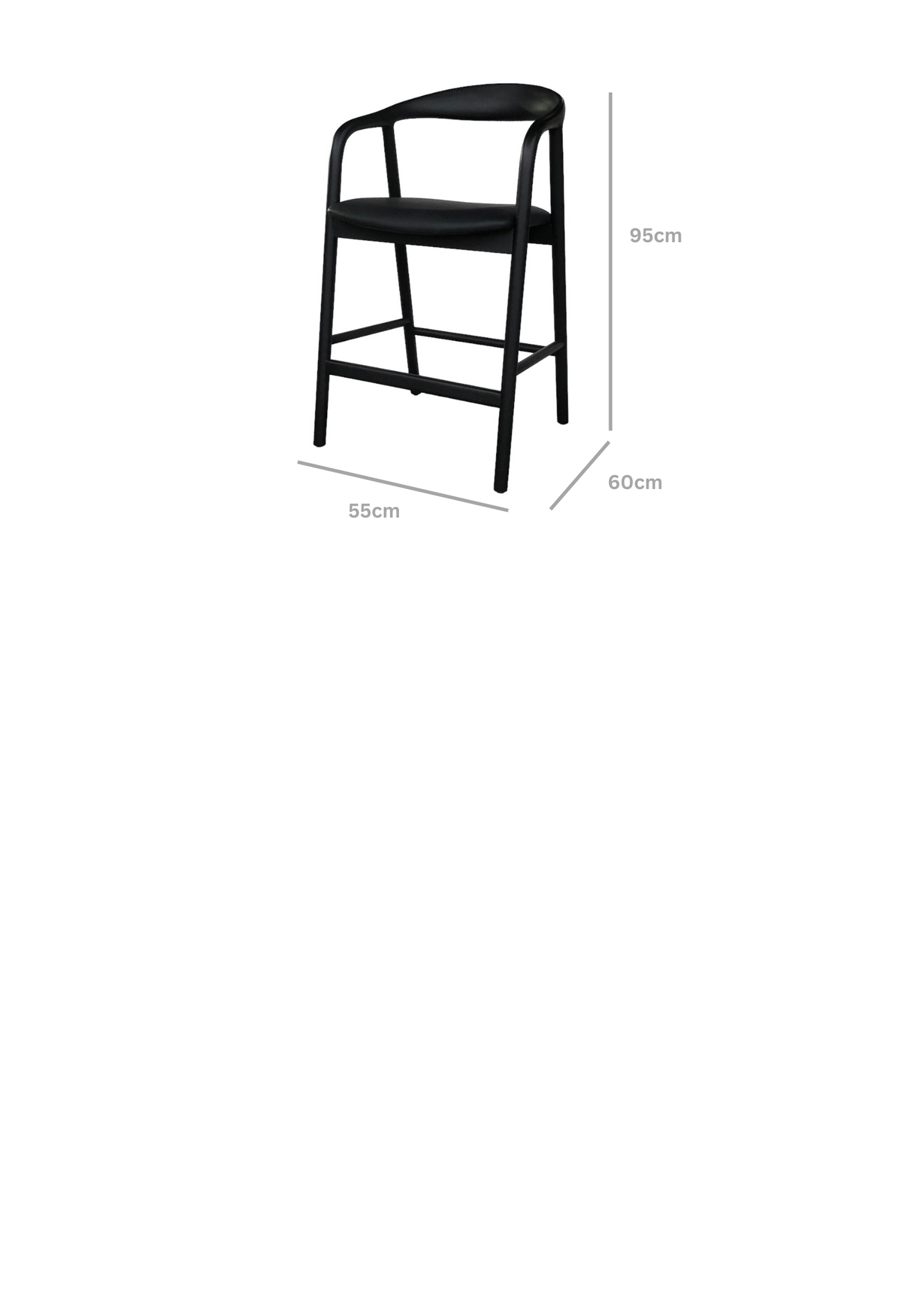 Bay Bar Stool - Black