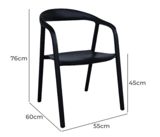 Bay 5 Piece Extendable Dining Set - Black 120