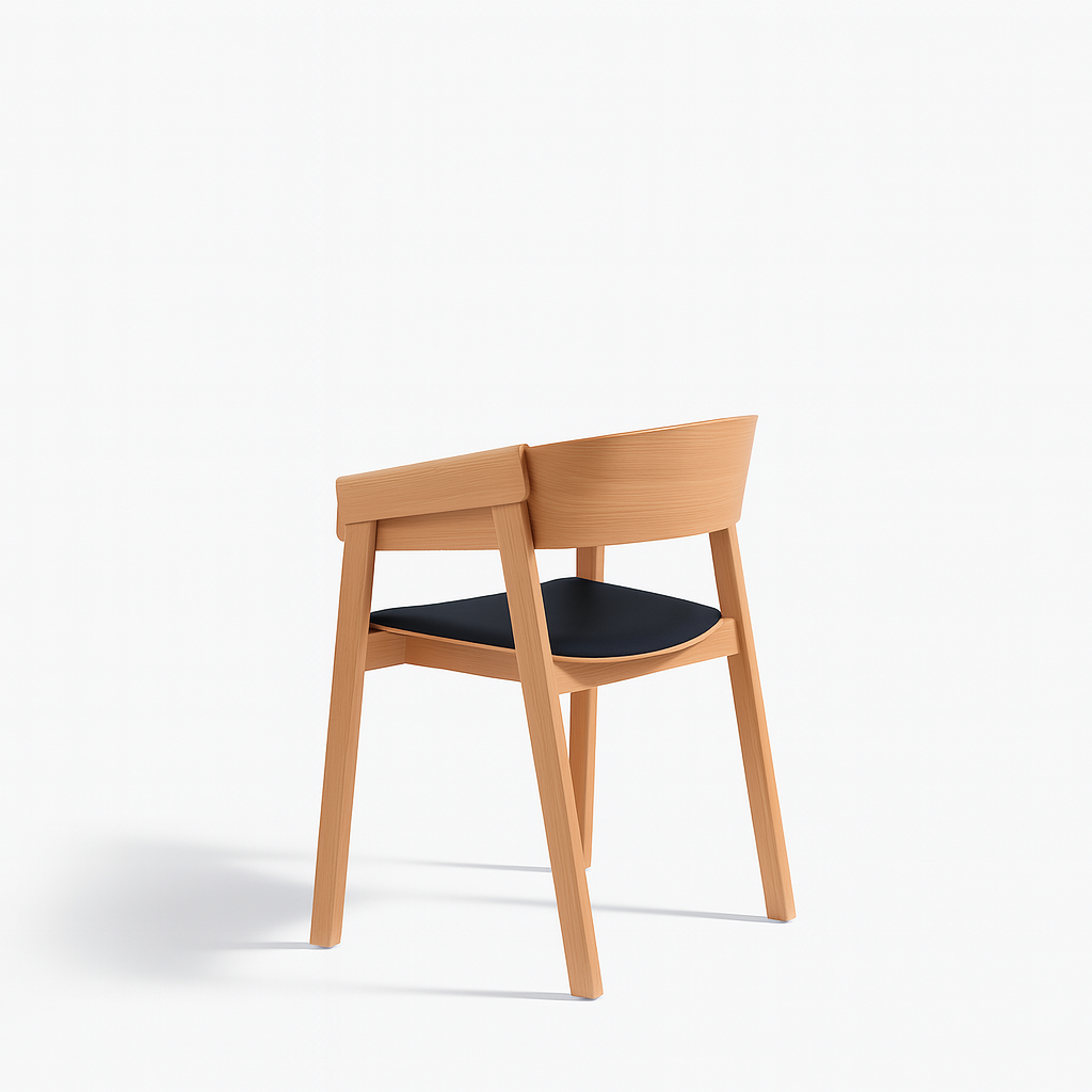Como Dining Chair - Natural / Black - Set of 2