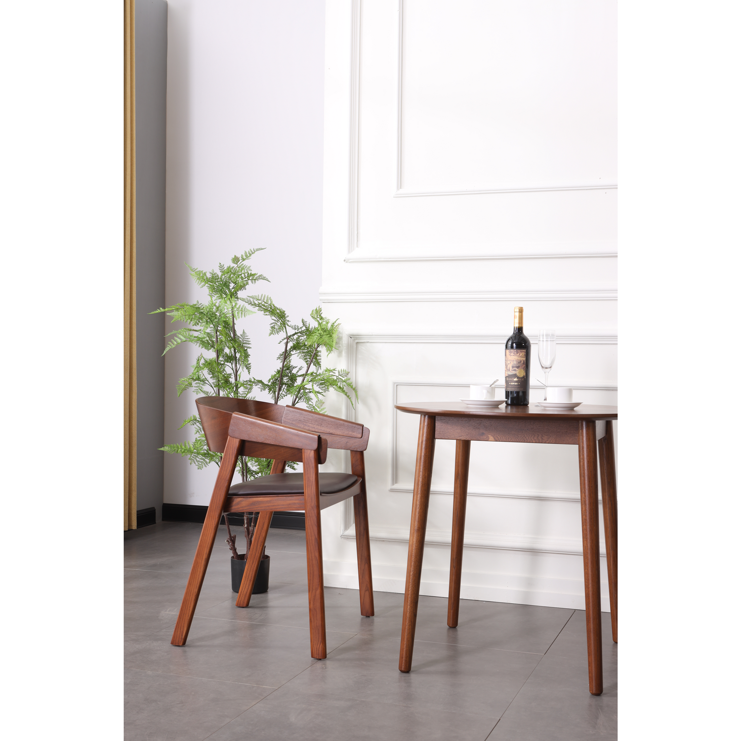 Como Dining Chair - Walnut / Brown - Set of 2