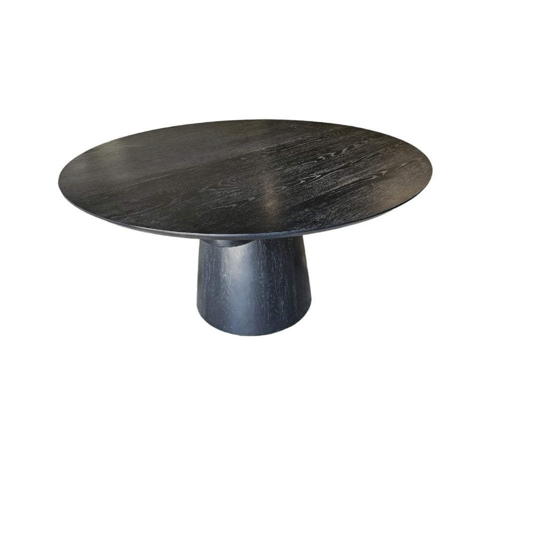 Eliza Extendable Dining Table - Black 120. LIMITED STOCK ONLY 1 LEFT.