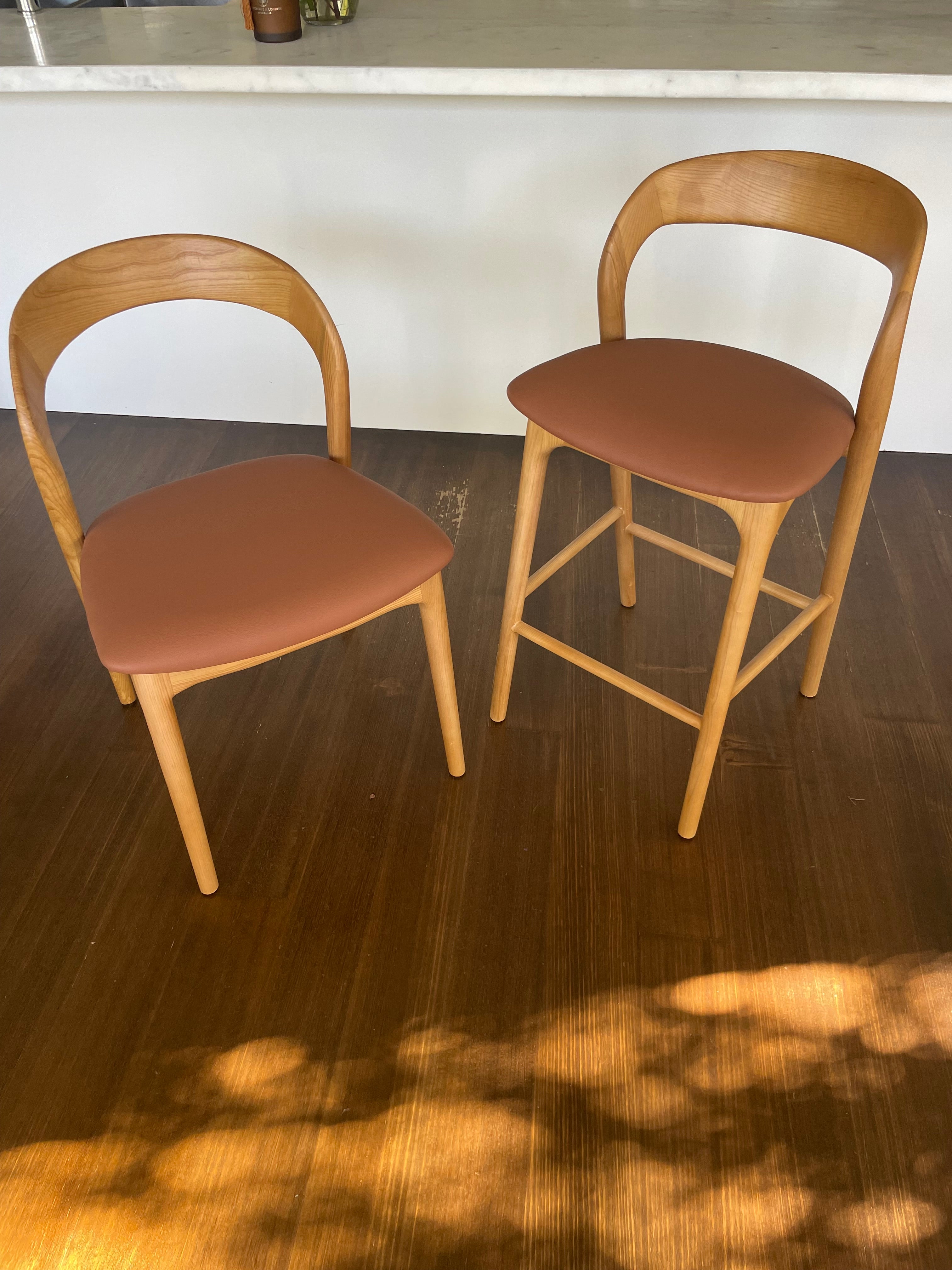 Milan Dining Chair - Natural / Tan - Set of 2