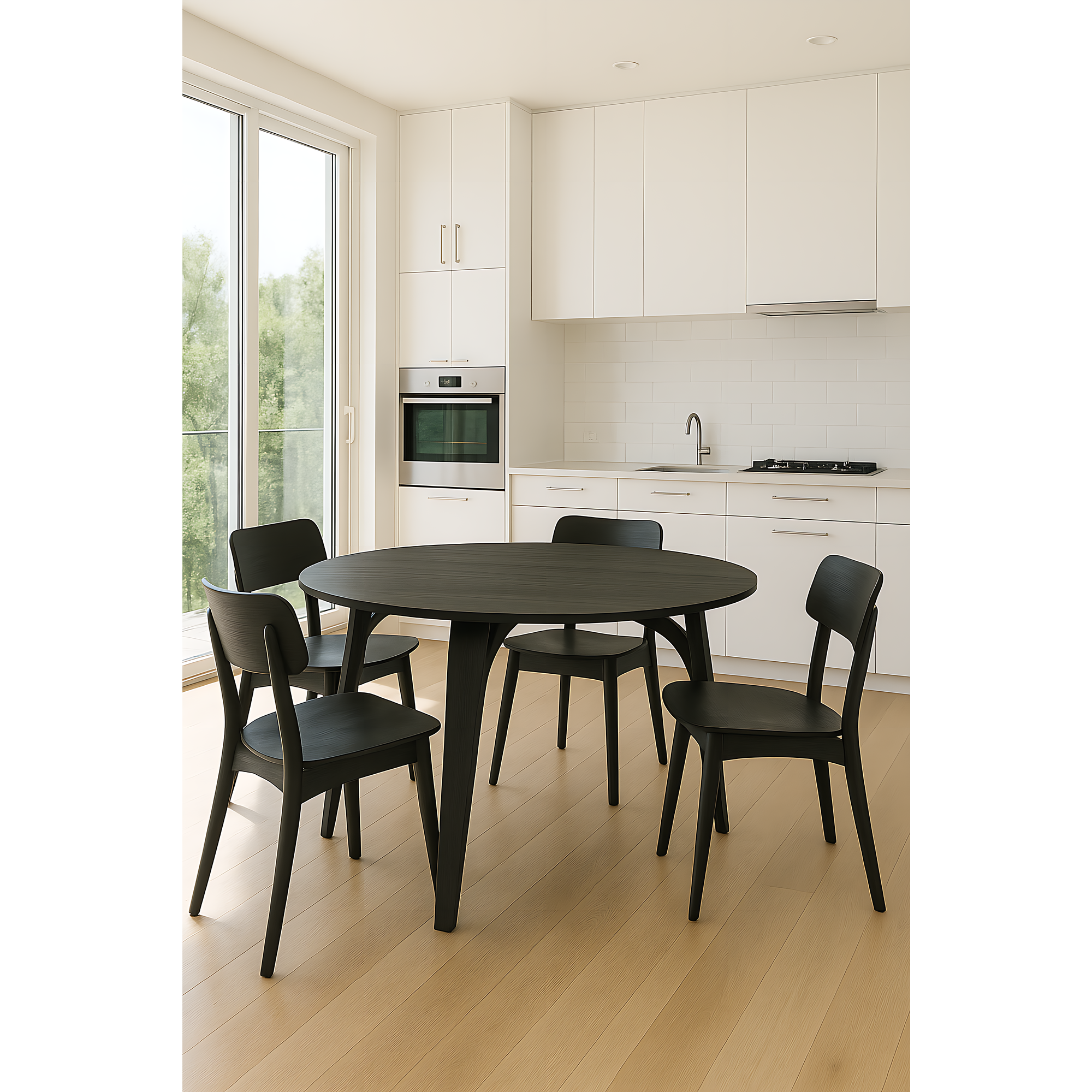 Lucca Dining Table - Black 120