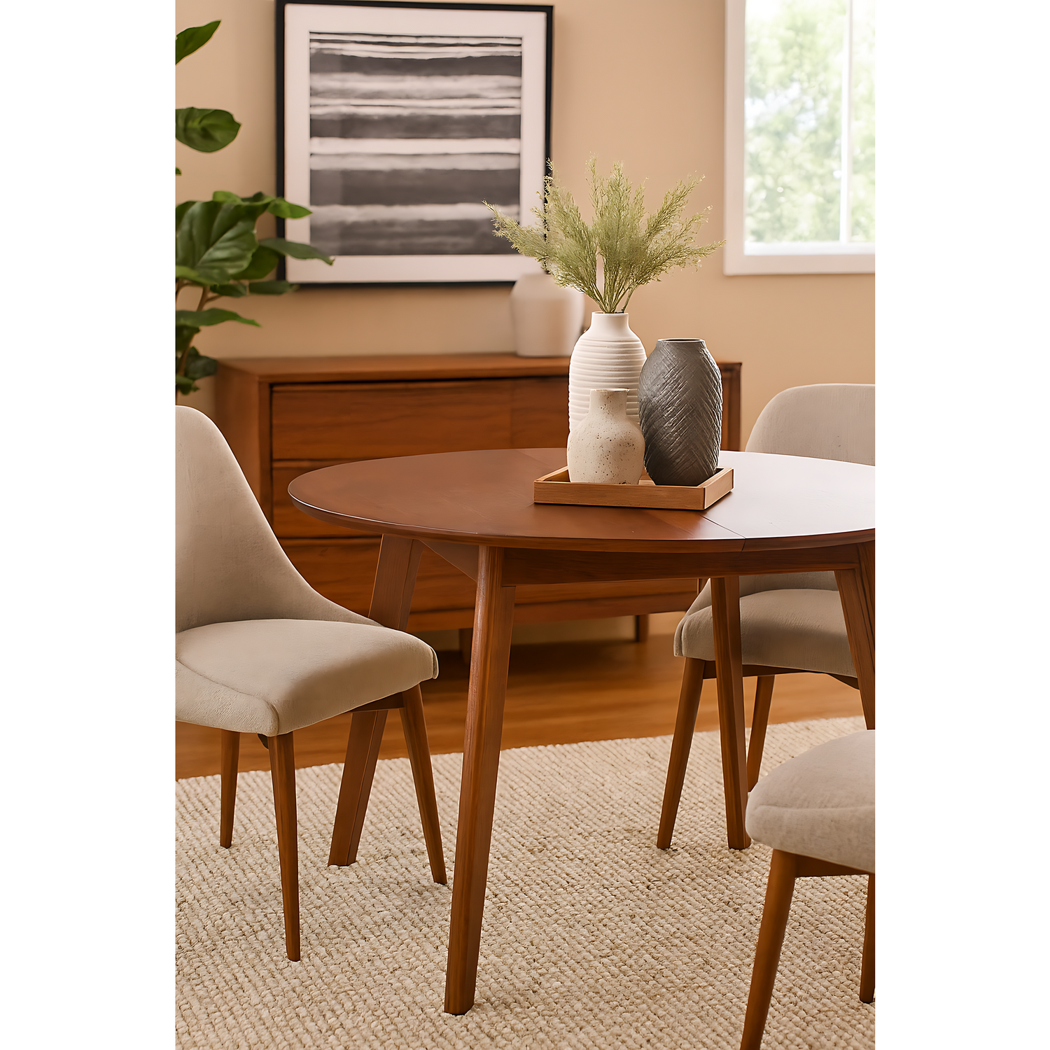 Milan Extendable Dining Table - Walnut 140                          LIMITED STOCK ONLY 2 LEFT