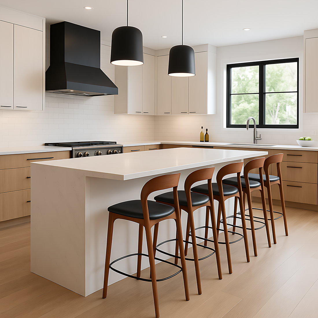 Milan Bar Stool - Walnut