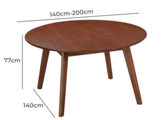Milan 5 Piece Extendable Dining Set - Walnut