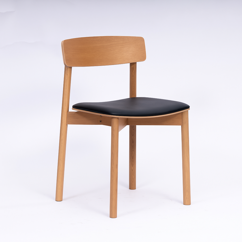 Salina Dining Chair - Natural/Black - Set of 2