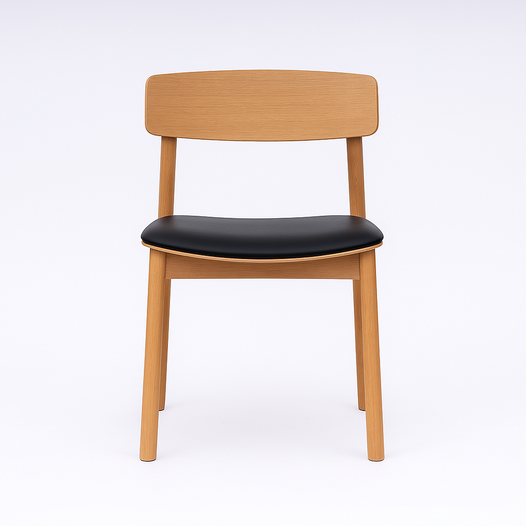 Salina Dining Chair - Natural/Black - Set of 2