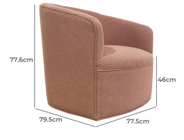 Alfred Swivel Occasional Chair - Spicy Mix