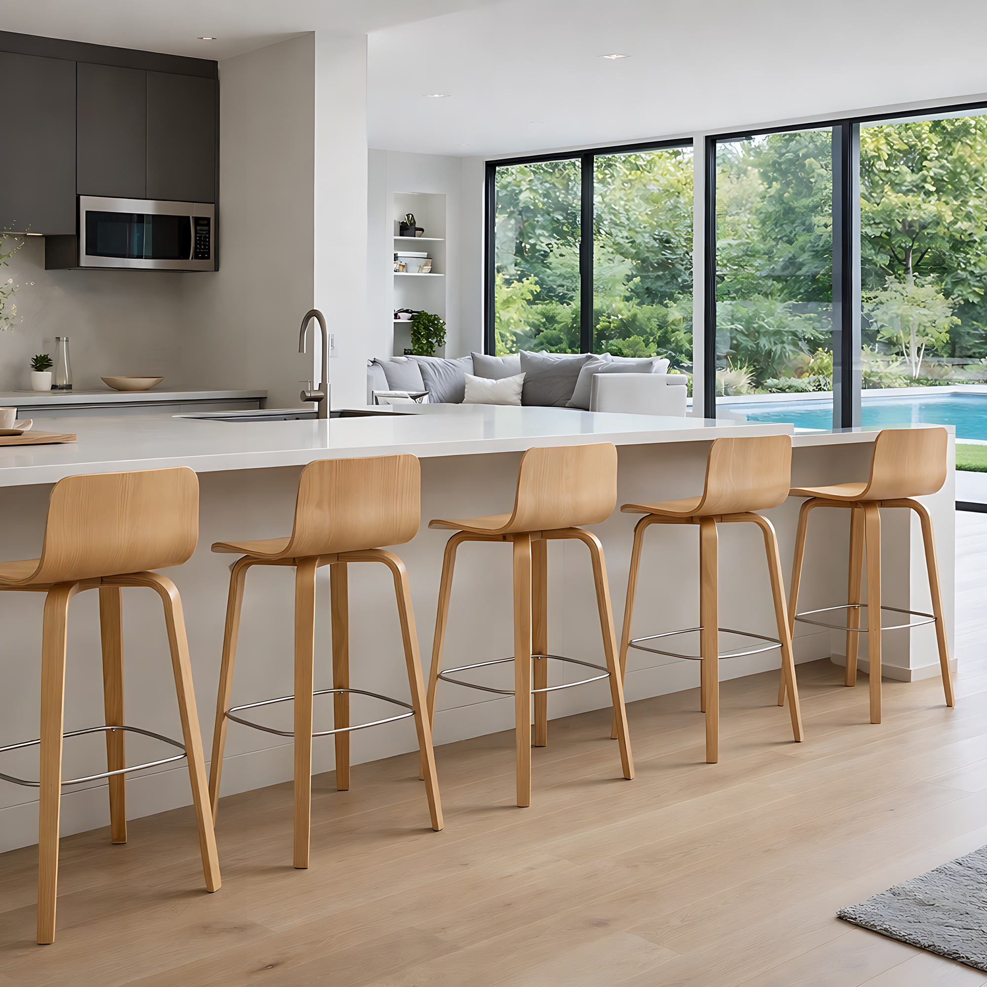 Vela Bar Stool - Natural