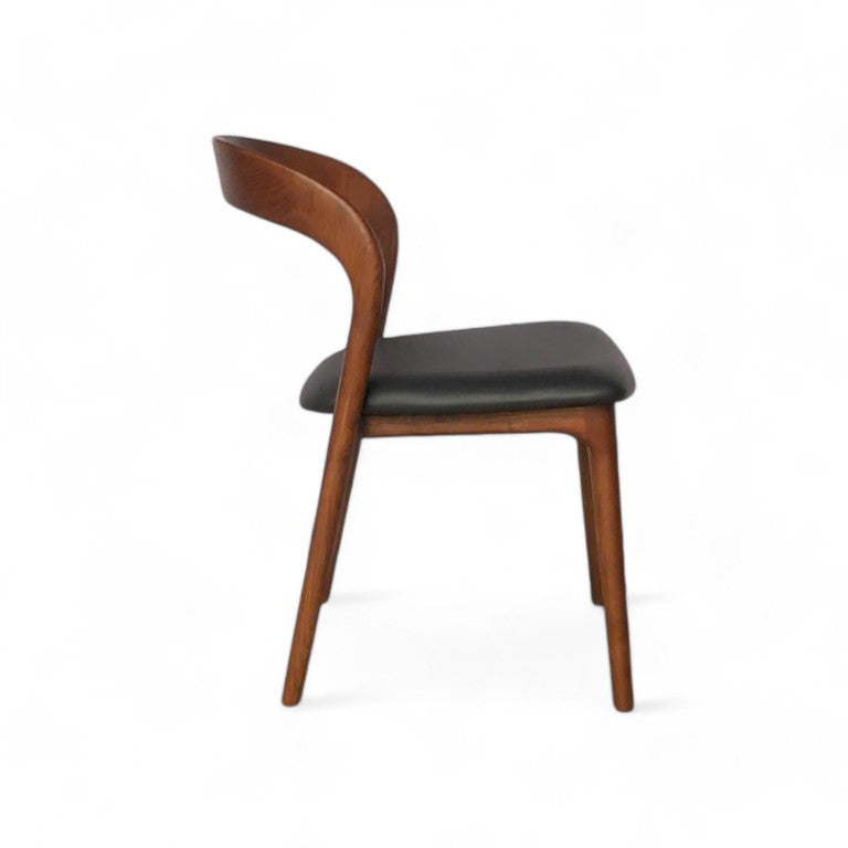 Milan Dining Chair - Walnut - Set of 2