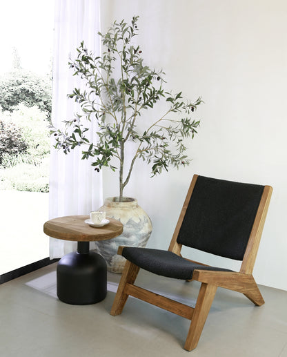 Greta Lounge Chair with Vegan Leather