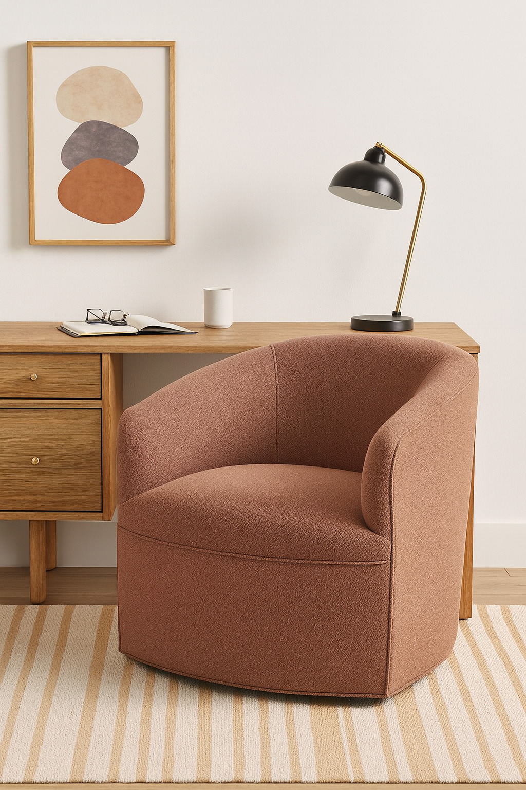 Alfred Swivel Occasional Chair - Spicy Mix