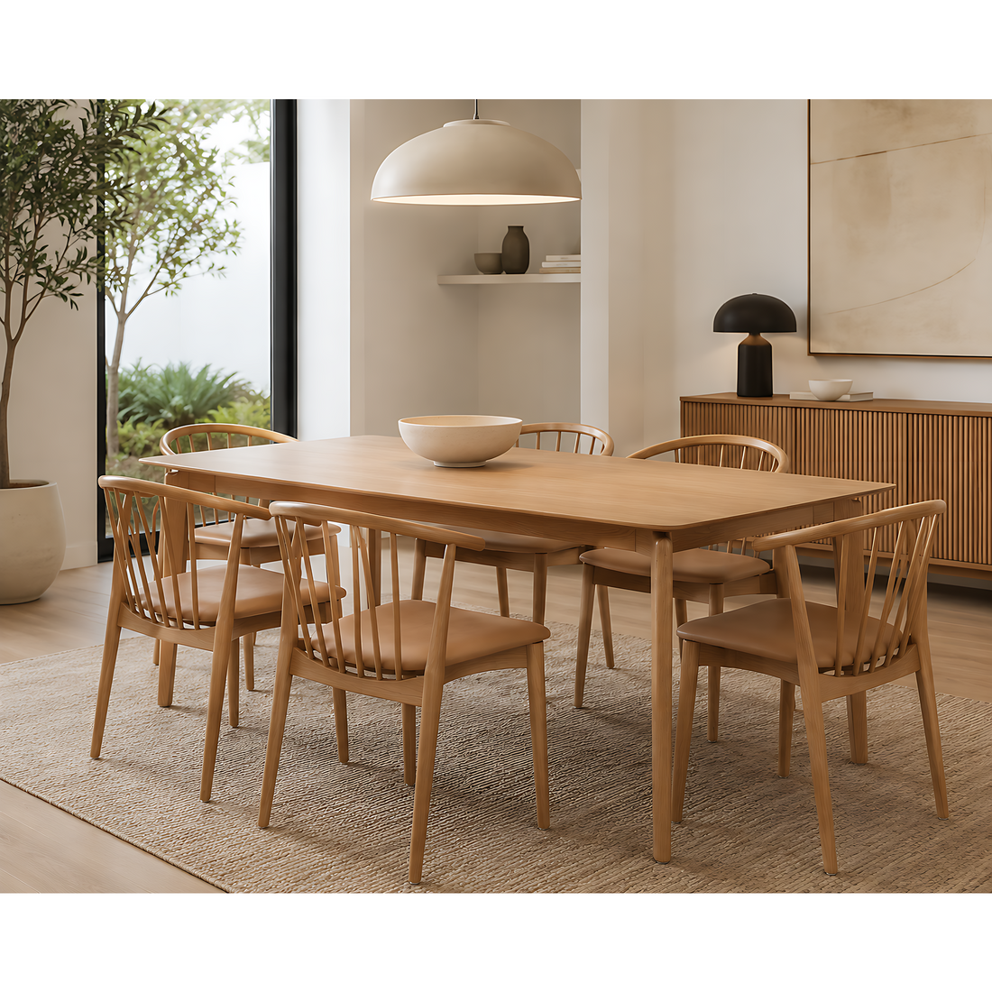 Barcelona Dining Chair - Natural - Set of 2