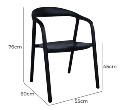 Bay 5 Piece Extendable Dining Set - Black 120