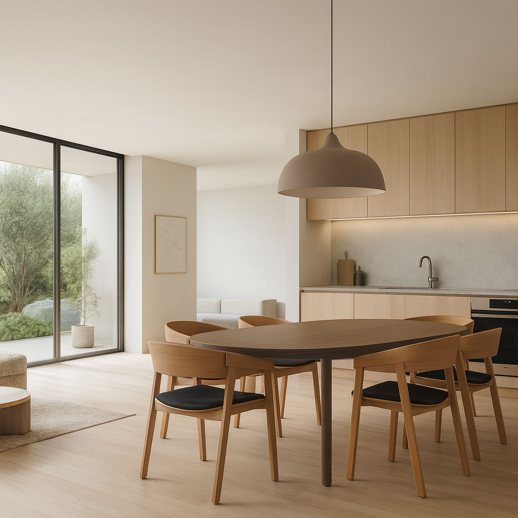 Como Dining Chair - Natural / Black - Set of 2