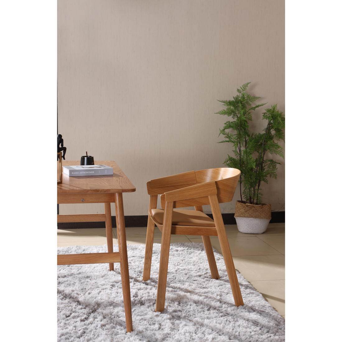 Como Dining Chair - Natural / Tan - Set of 2