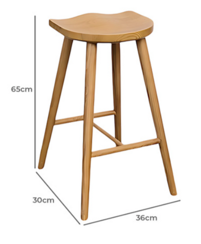 Dallas Saddle Stool - Natural