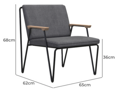 Dane Occasional Chair - Grey