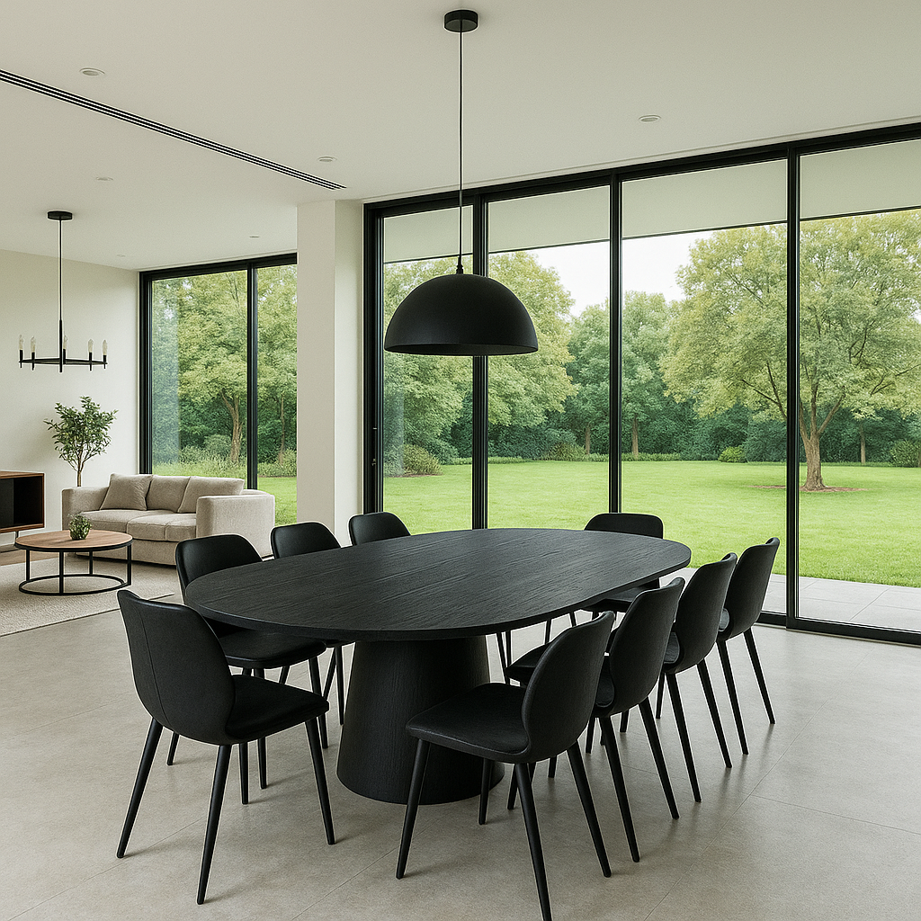 Eliza Extendable Dining Table - Black 150