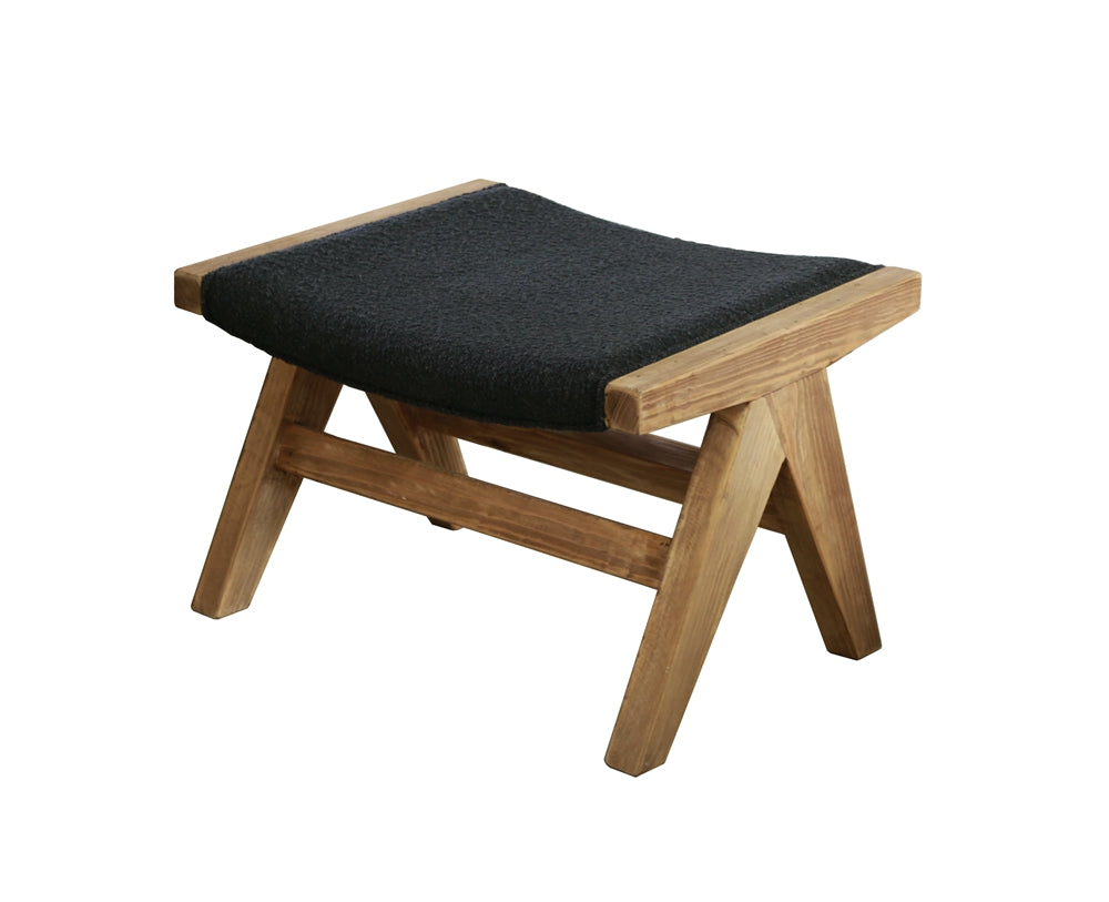 Greta Foot Stool with Vegan Leather