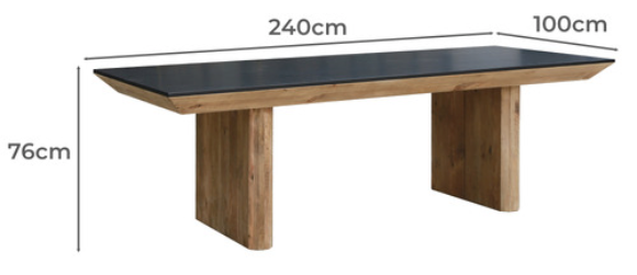 Greta Dining Table                             LIMITED STOCK ONLY 5 LEFT!
