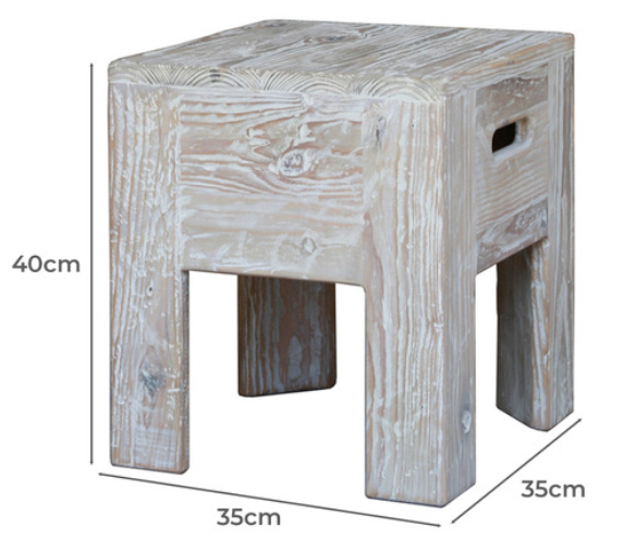 Jane Stool In Whitewash