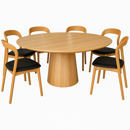 Bay 5 Piece Extendable Dining Set - Natural 120