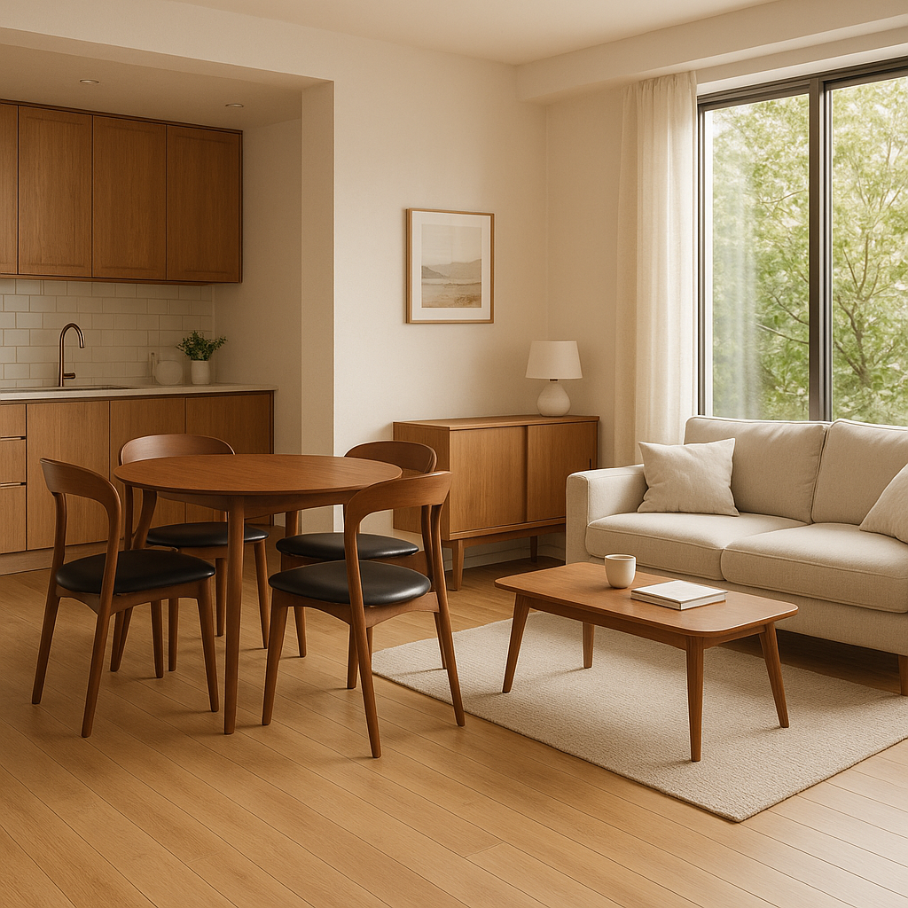 Milan 5 Piece Extendable Dining Set - Walnut