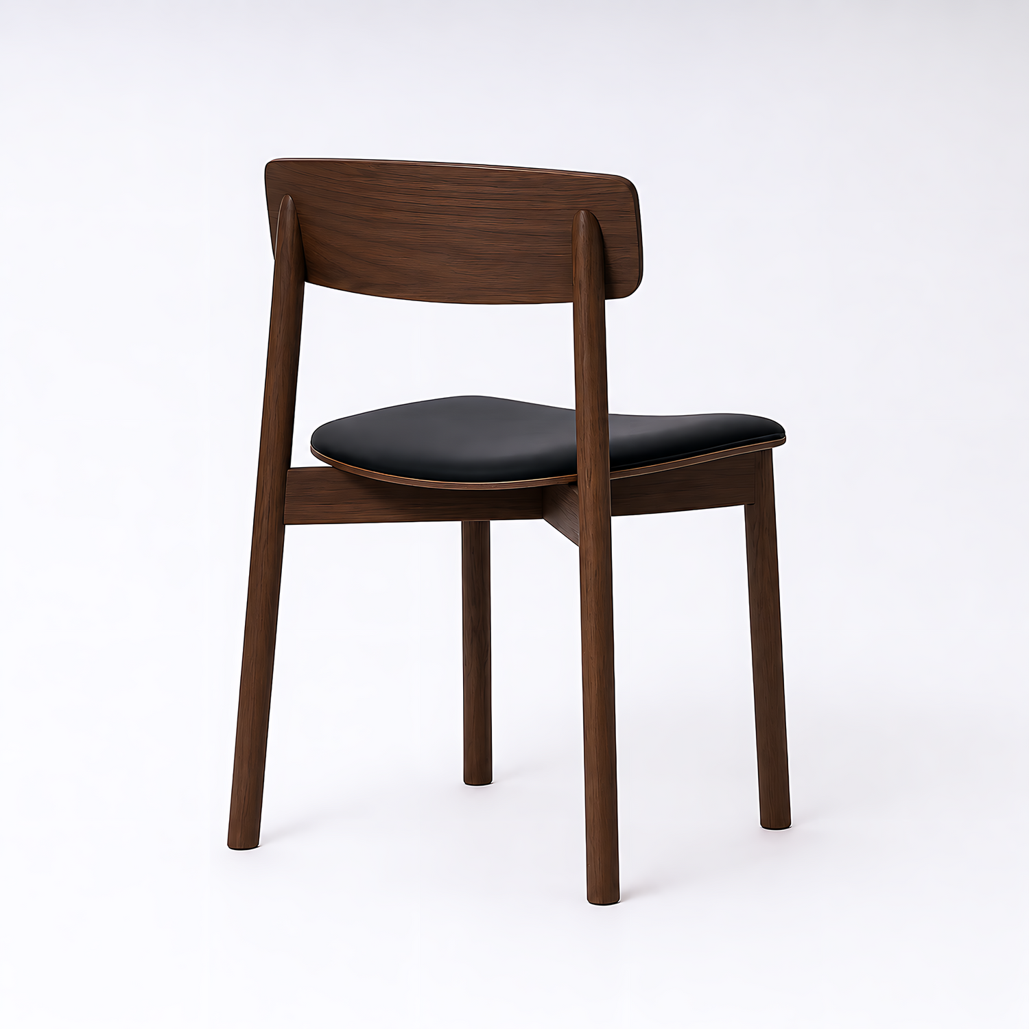 Salina Dining Chair - Walnut/Black - Set of 2