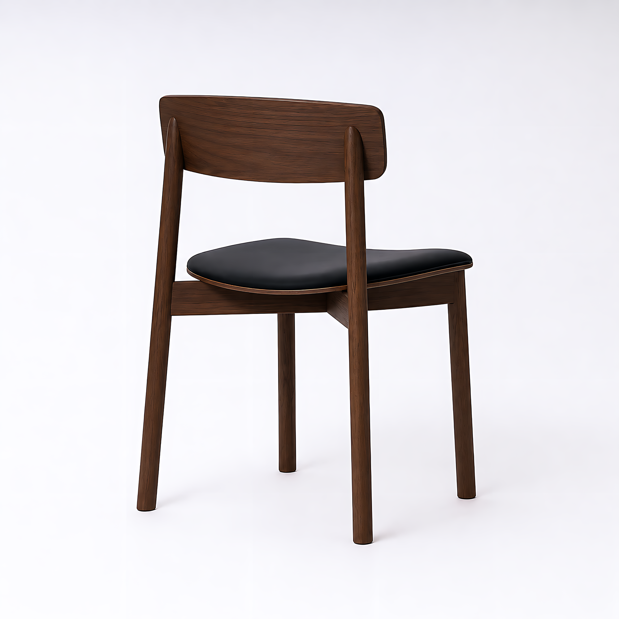 Salina Dining Chair - Walnut/Black - Set of 2