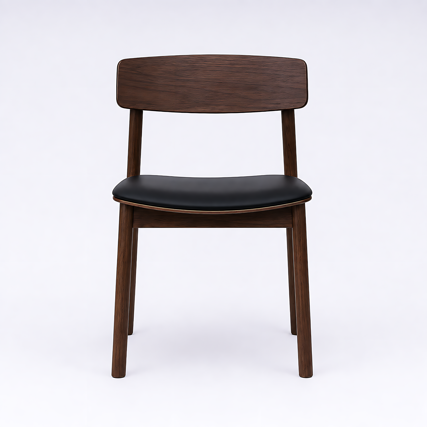 Salina Dining Chair - Walnut/Black - Set of 2