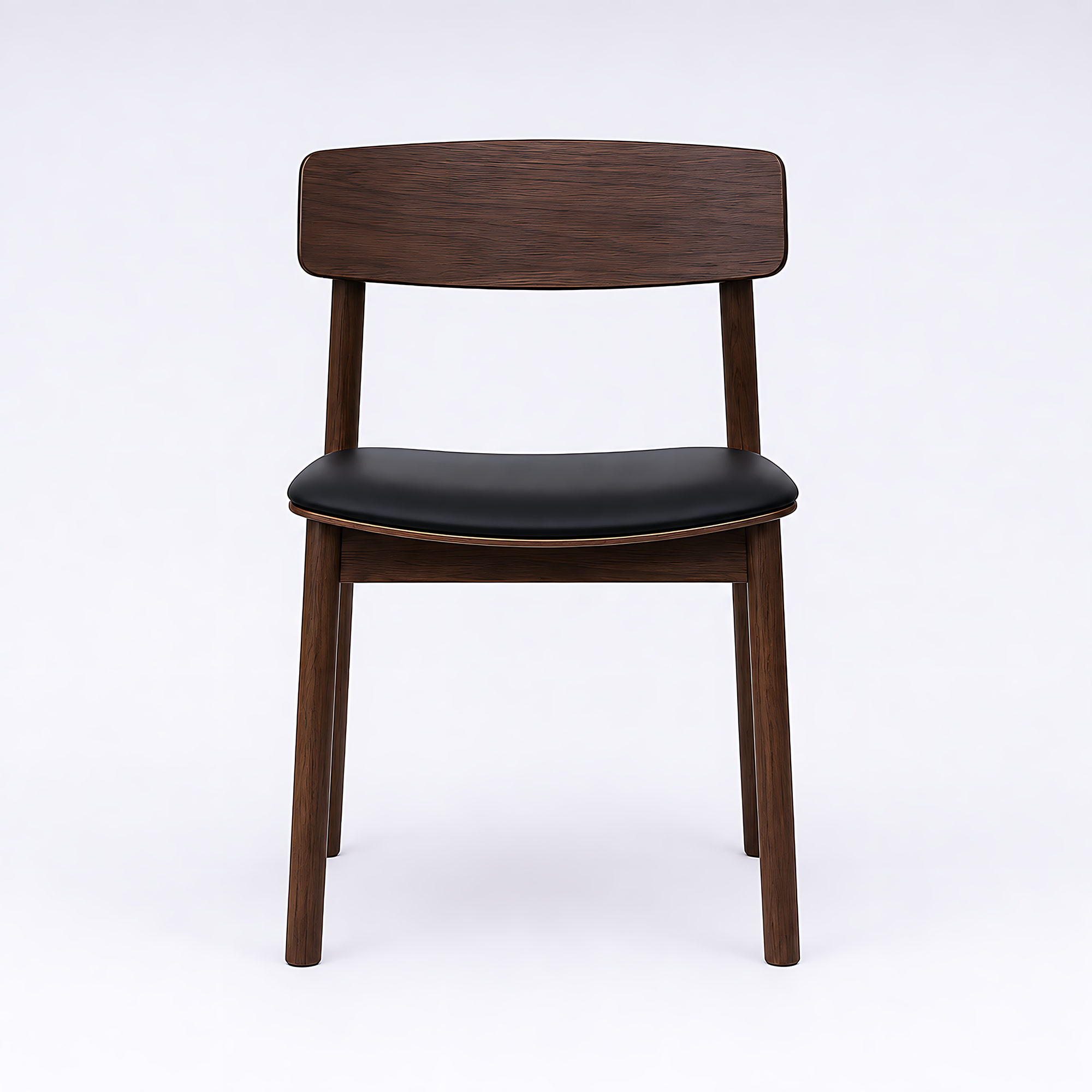 Salina Dining Chair - Walnut/Black - Set of 2
