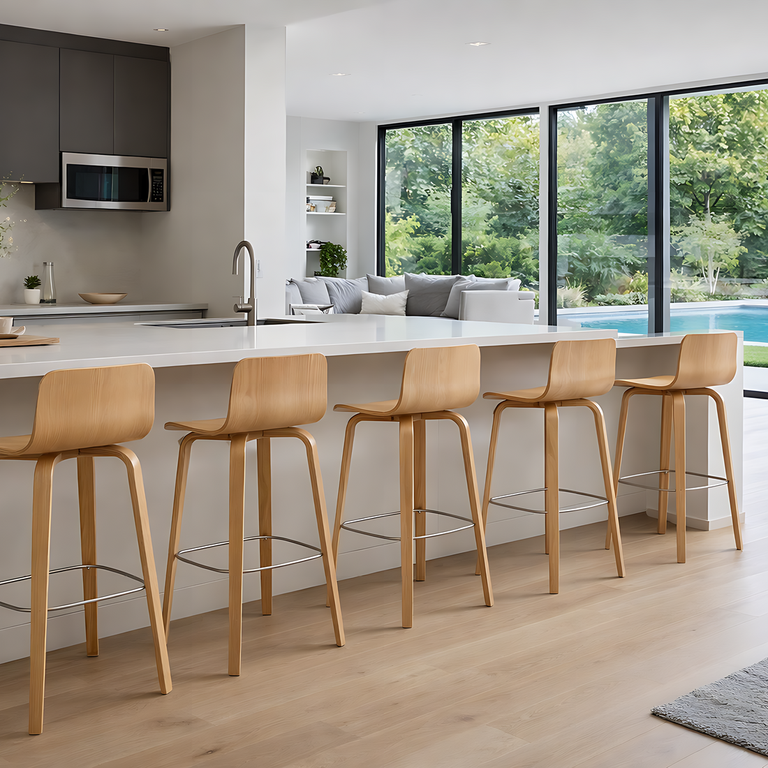 Vela Bar Stool - Natural