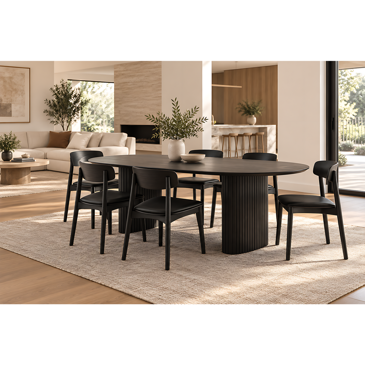 Vienna Dining Table - Black 180