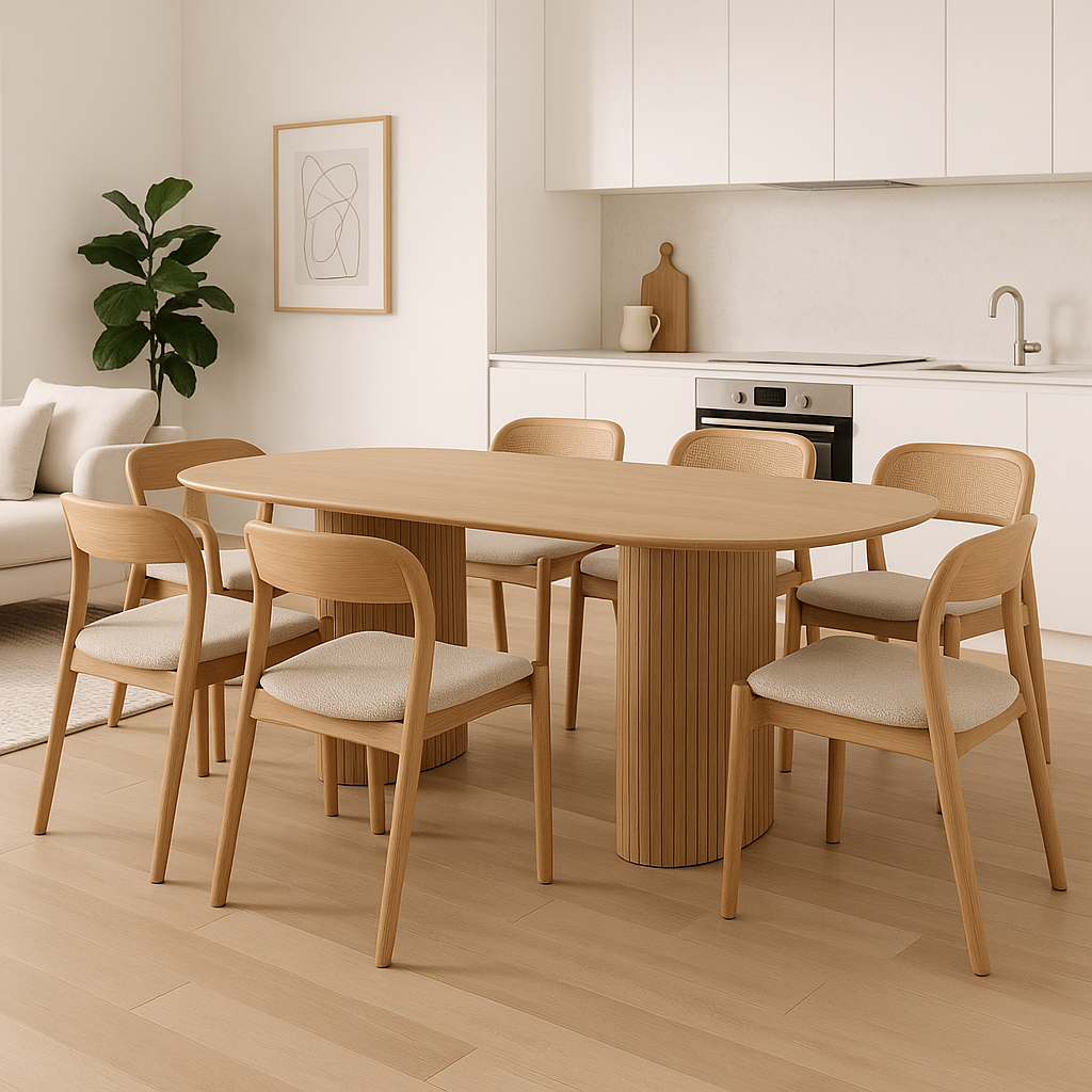Vienna Dining Table - Natural 180 - PRE ORDER NOW