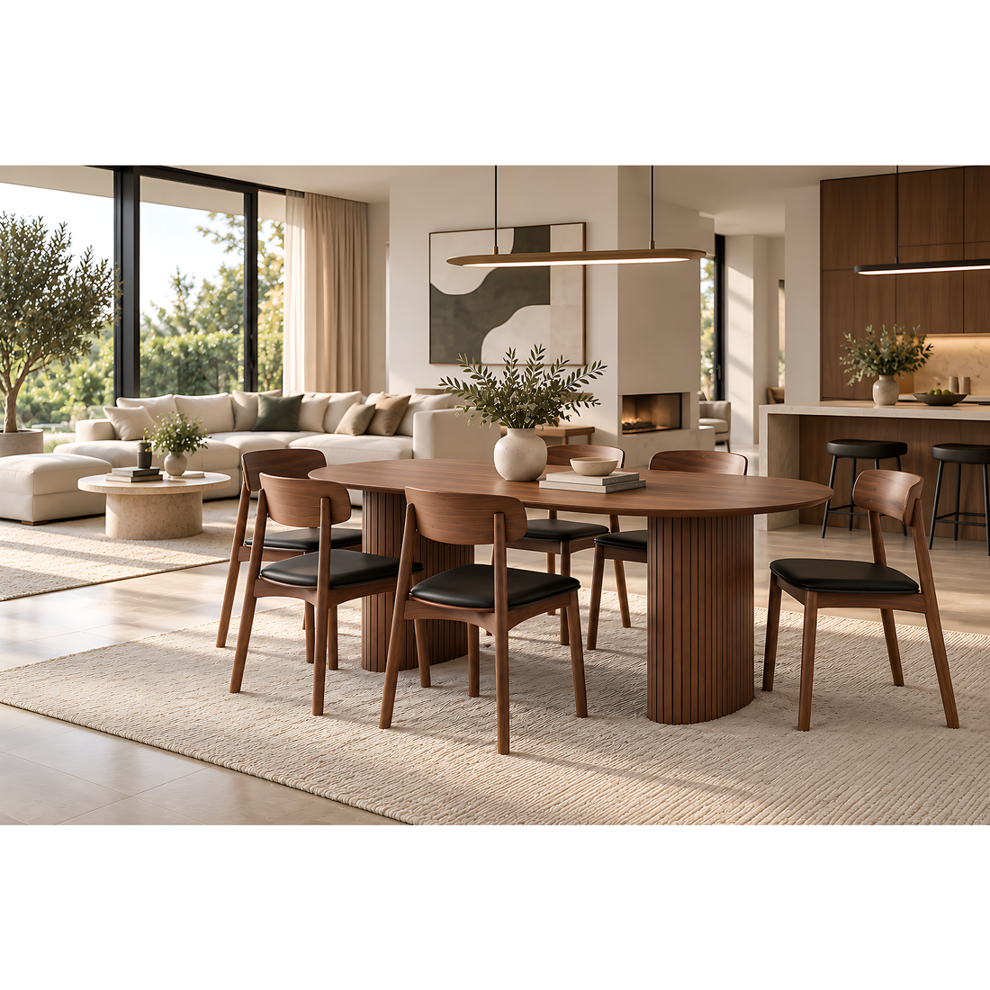 Vienna Dining Table - Walnut 180