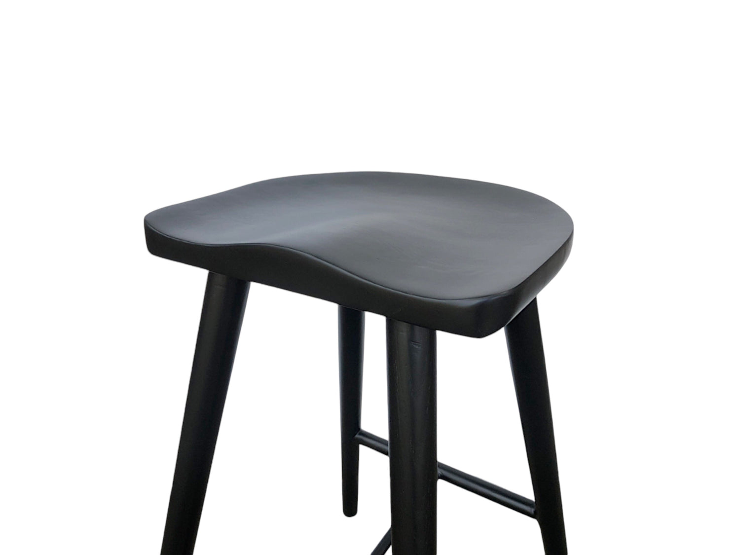 Dallas Saddle Stool - Black