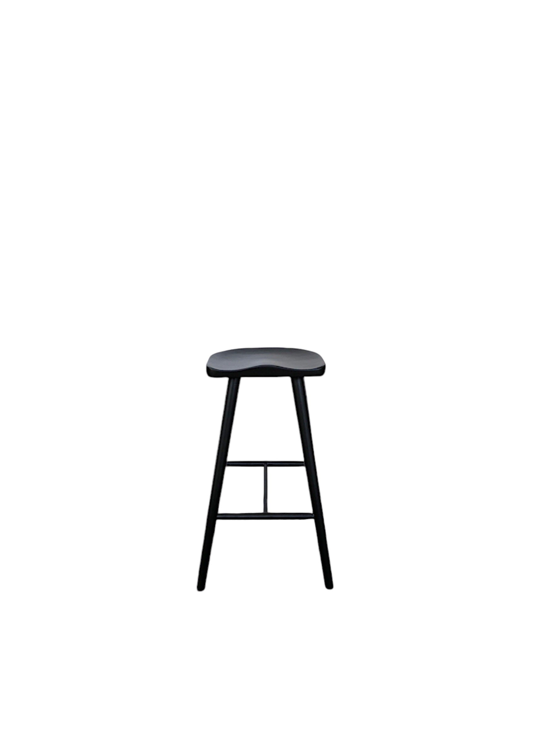 Dallas Saddle Stool - Black